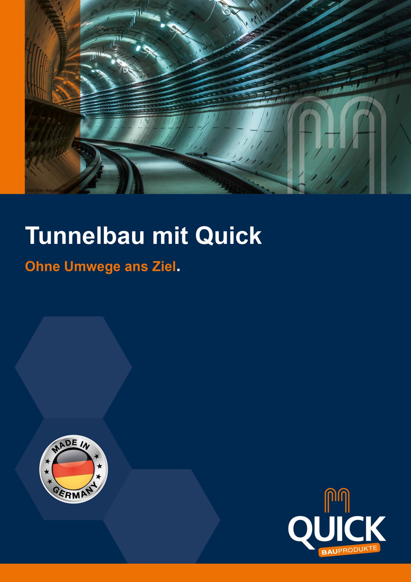 Titelseite der Broschüre Quick-Tunnelbau